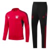 Bayern München Quarter Zip Training Sweatshirts 2022 Rote Für Kinder